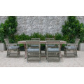 Nature Inspired Design Patio Garden Dining Set Poly Rattan Wicker Furniture